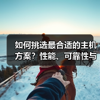 如何挑选最合适的主机方案？性能、可靠性与支持都不能忽视（图1）
