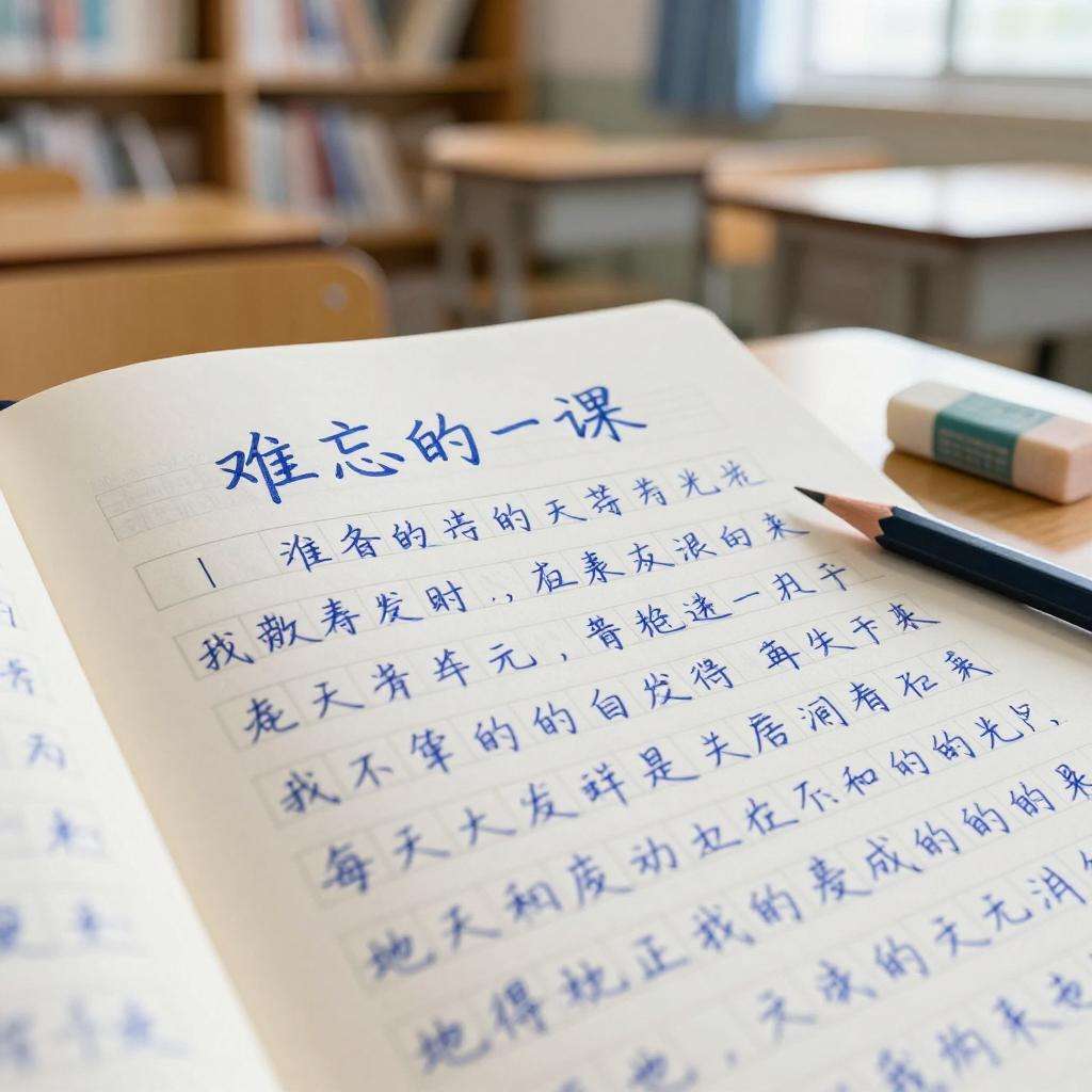 难忘的一课作文550字第二张图
