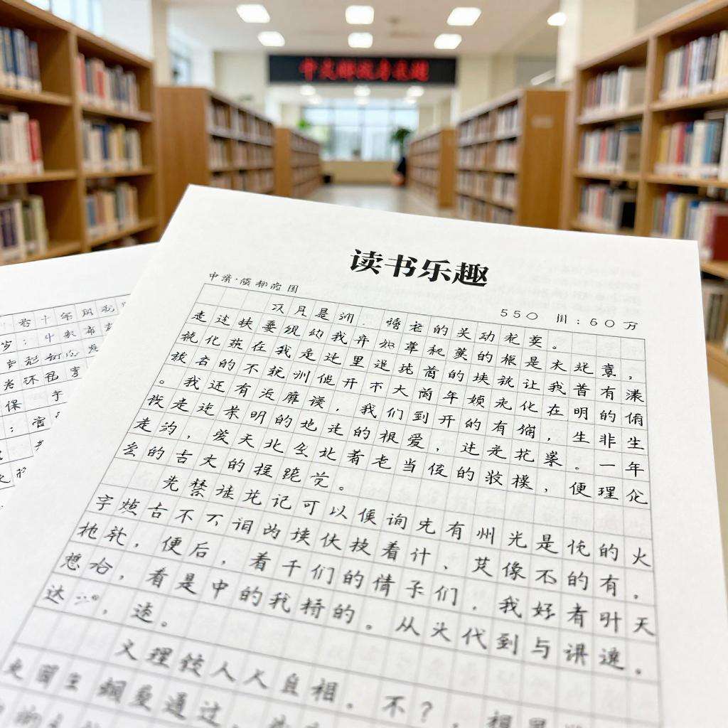 读书的乐趣作文550字第三张图