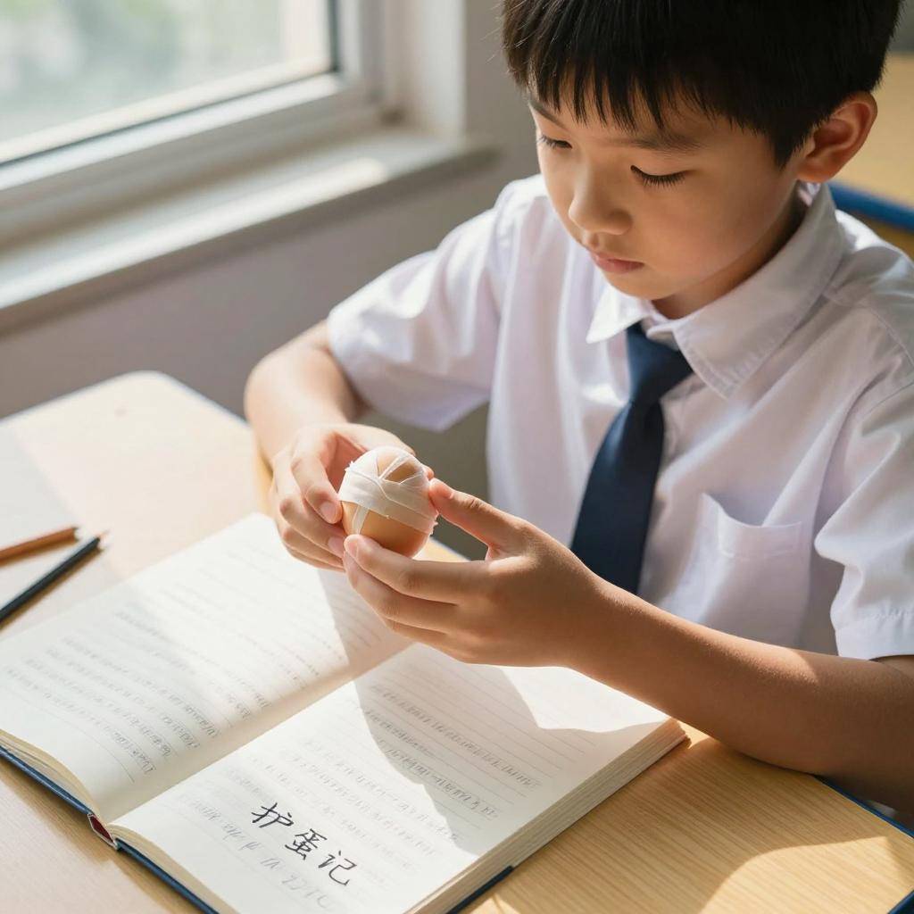 护蛋记作文550字第一张图