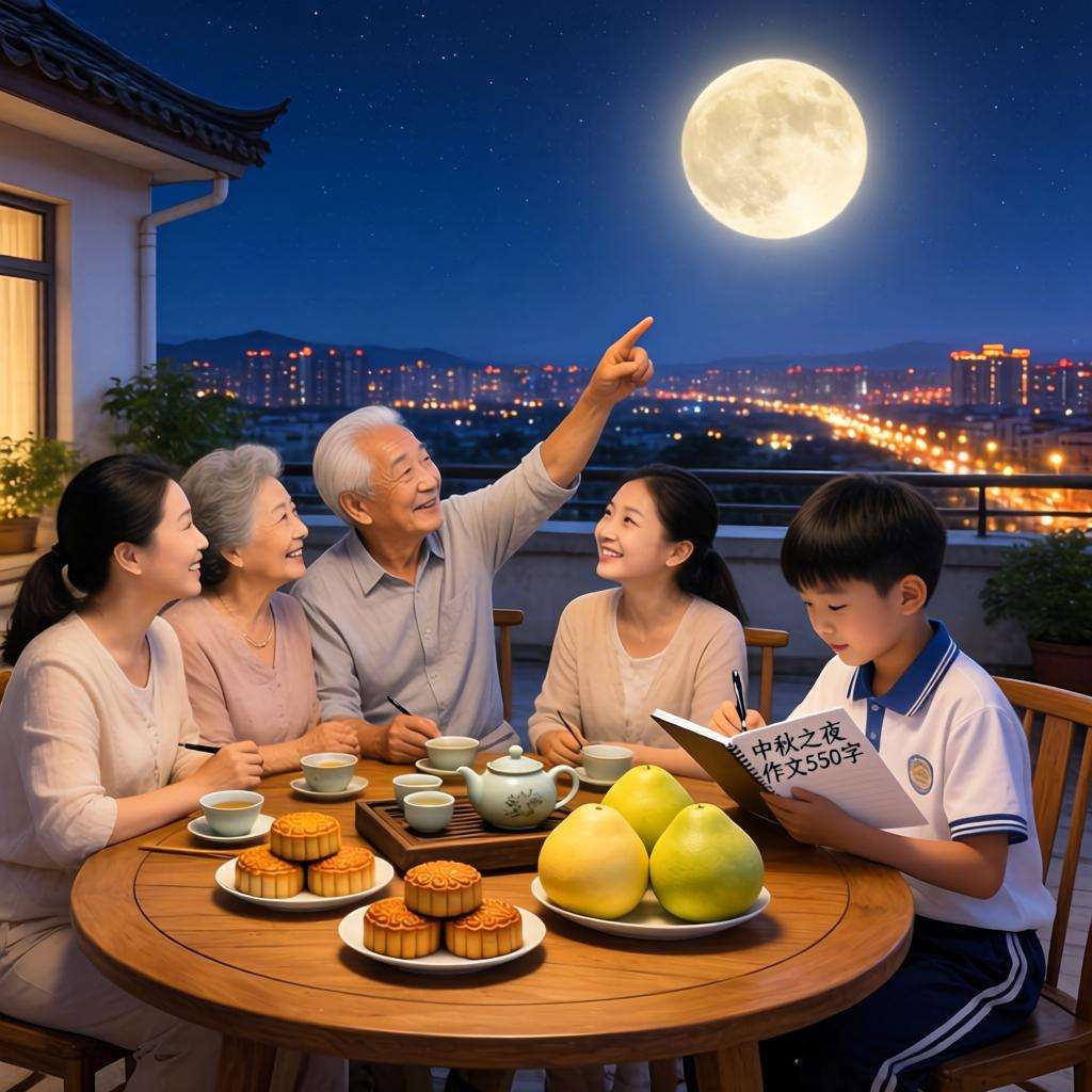 中秋之夜作文550字第三张图