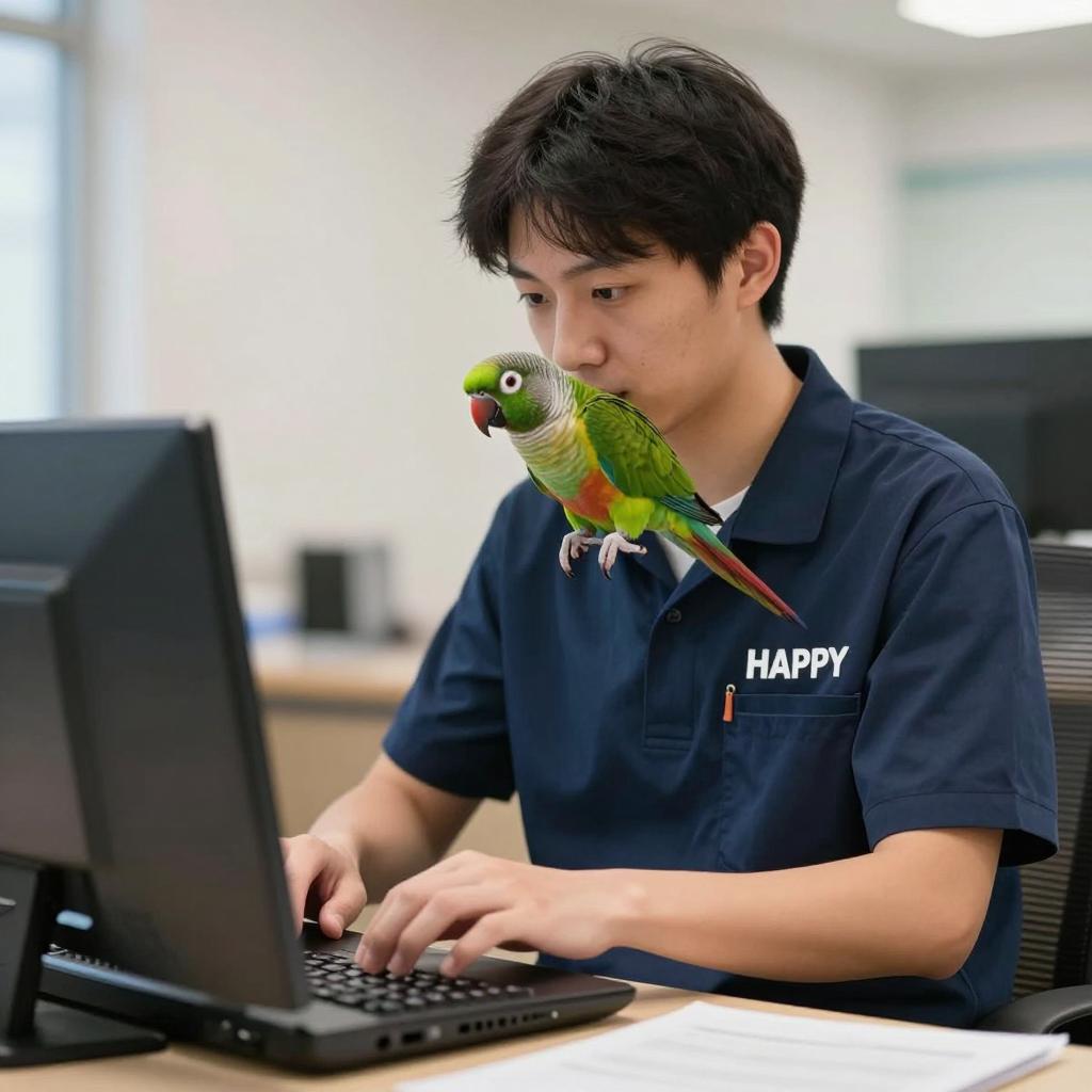 鹦鹉“HAPPY”作文400字第一张图