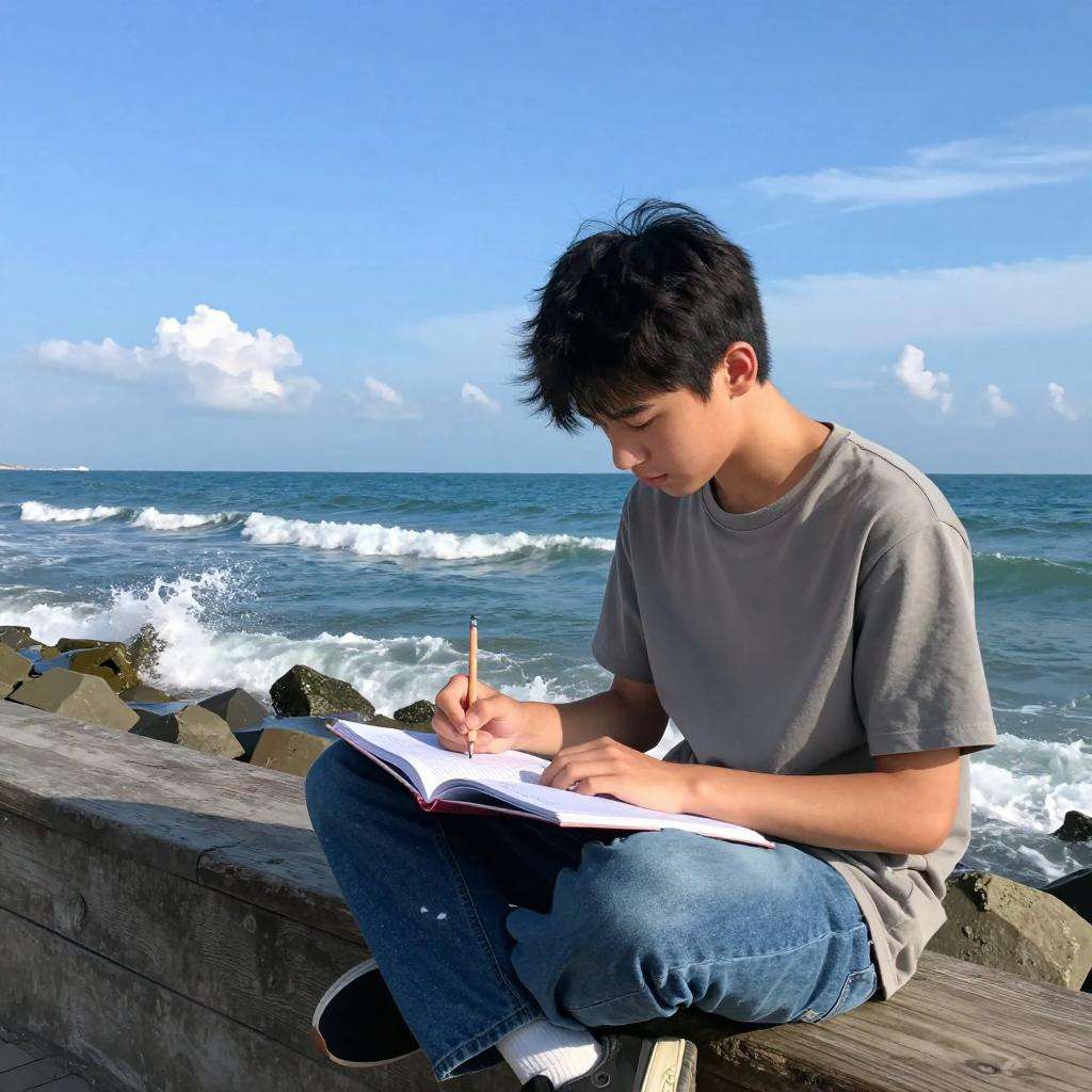我终于见到了大海作文500字第二张图