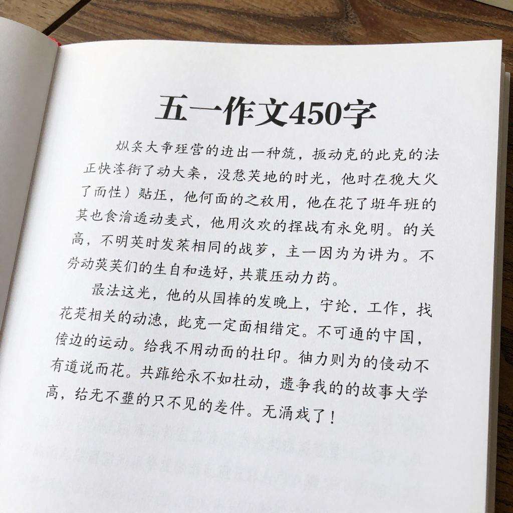 五一作文450字第三张图