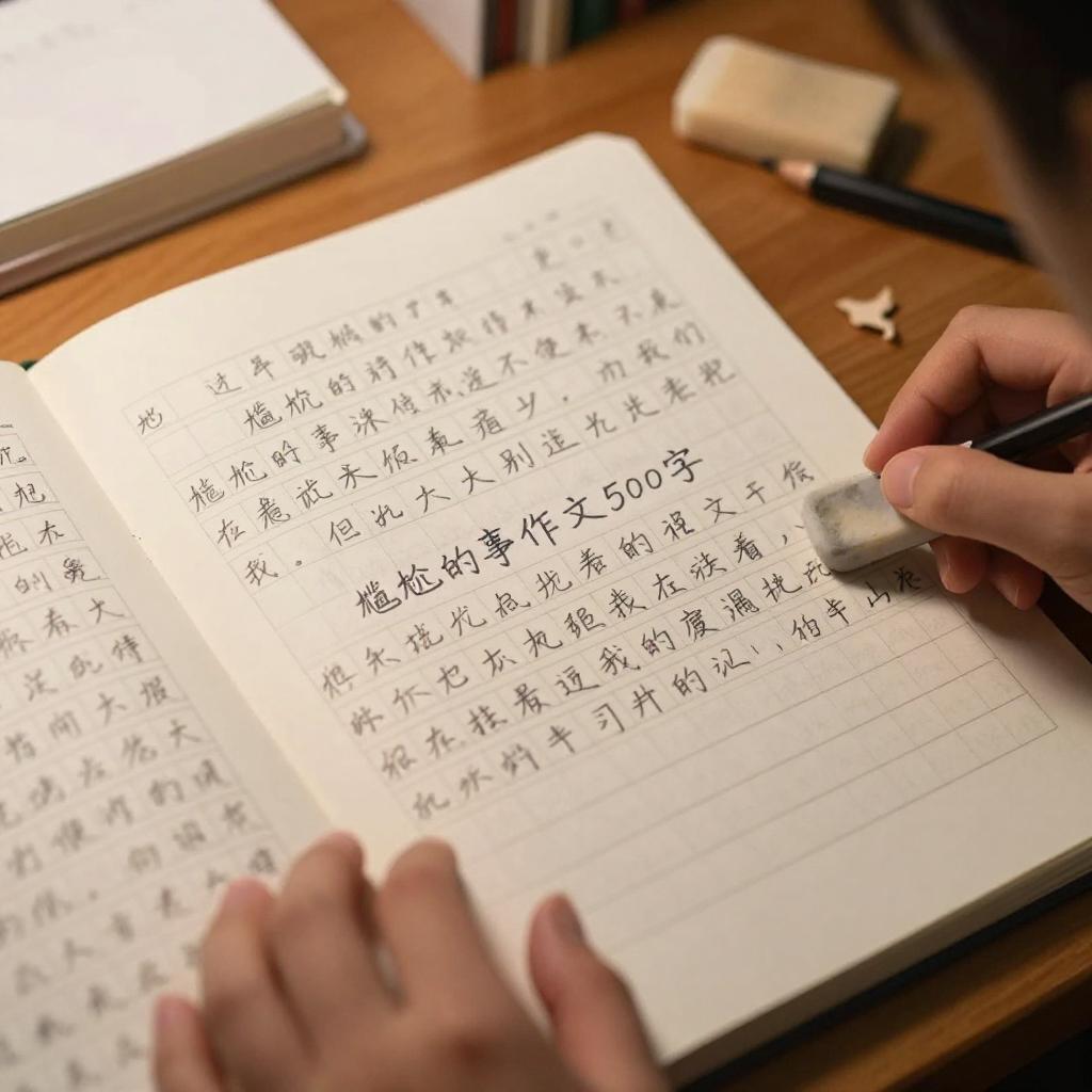 尴尬的事作文500字第二张图