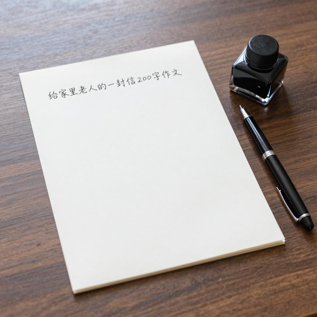给家里老人的一封信200字作文第二张图