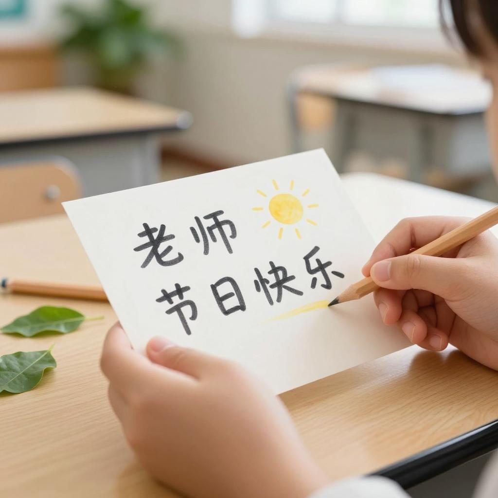 老师节日快乐作文50字第一张图