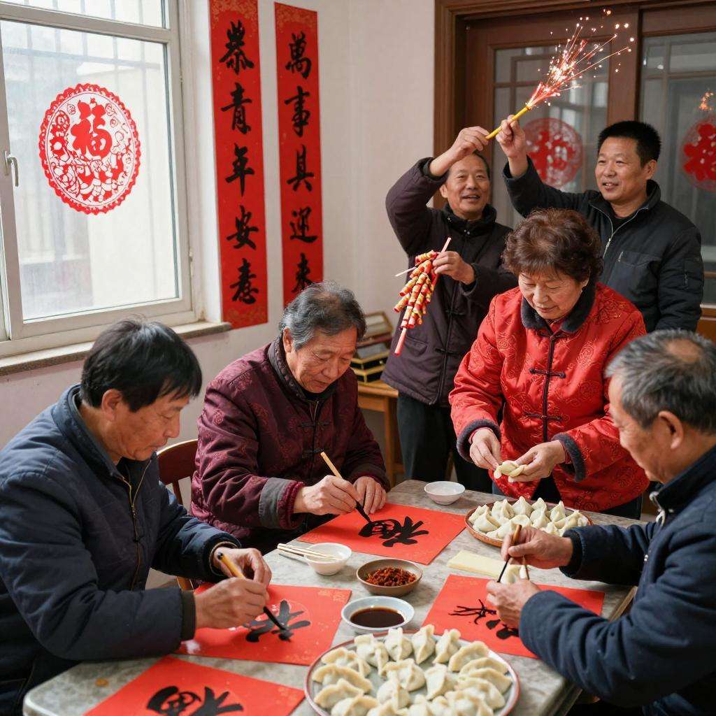过年的习俗作文350字5篇第一张图