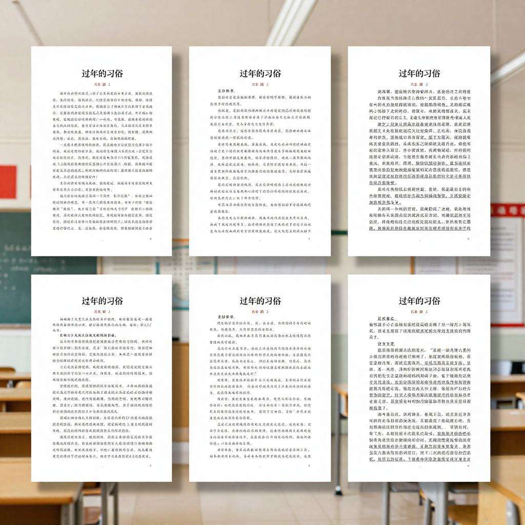 过年的习俗作文六百字7篇第三张图