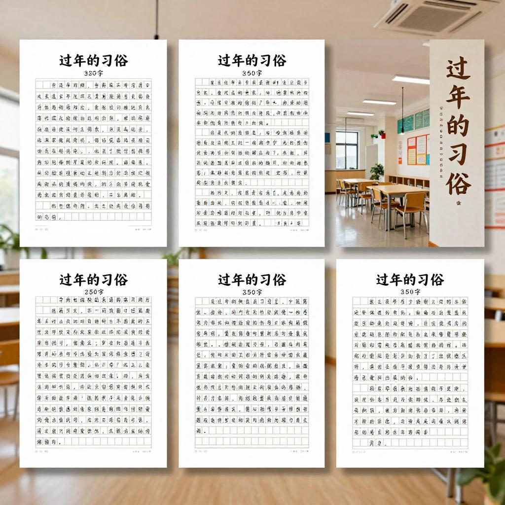 过年的习俗作文350字5篇第三张图