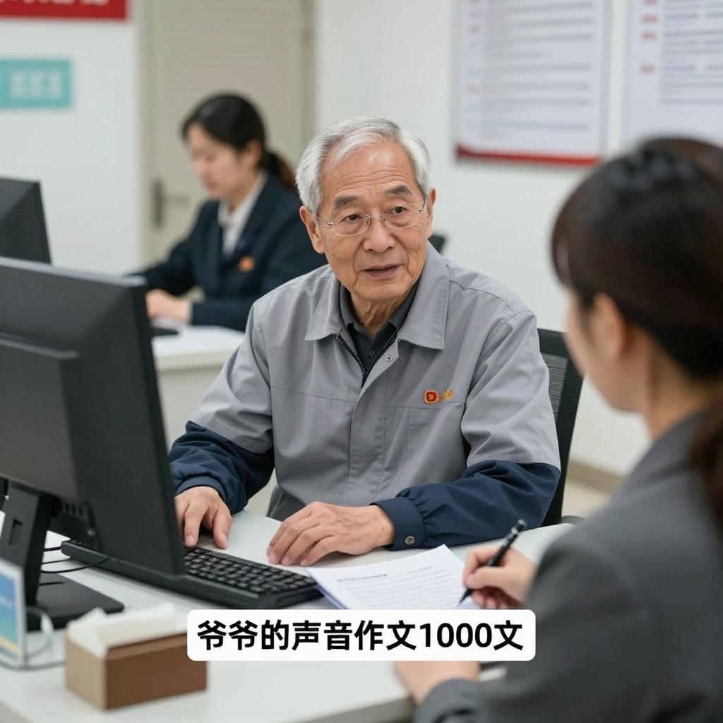 爷爷的声音作文1000字第一张图