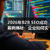 2026年B2B SEO成功案例揭秘:企业如何实现线索爆发(图3) 2026年B2B SEO成功案例揭秘:企业如何实现线索爆发(图3)