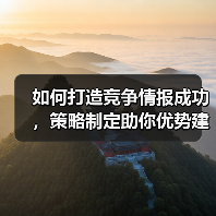 如何打造竞争情报成功,策略制定助你优势建立(图1) 如何打造竞争情报成功,策略制定助你优势建立(图1)
