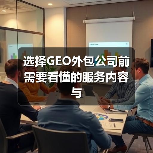 选择GEO外包公司前需要看懂的服务内容与评估方法
