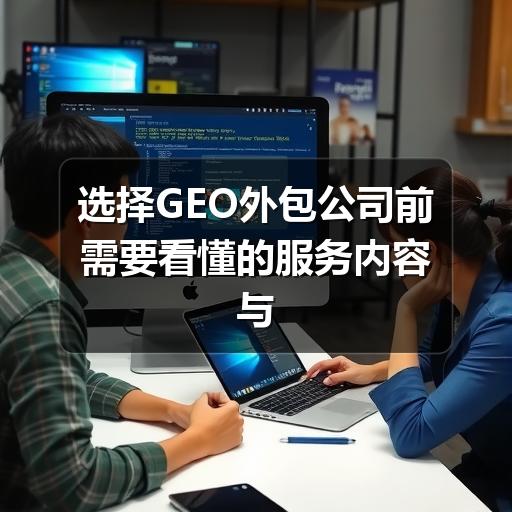 选择GEO外包公司前需要看懂的服务内容与评估方法