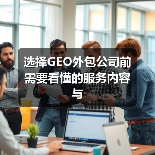 选择GEO外包公司前需要看懂的服务内容与评估方法