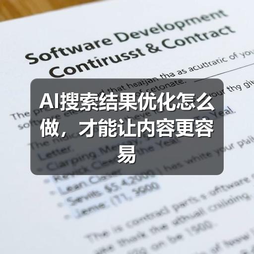 AI搜索结果优化怎么做,才能让内容更容易被看见