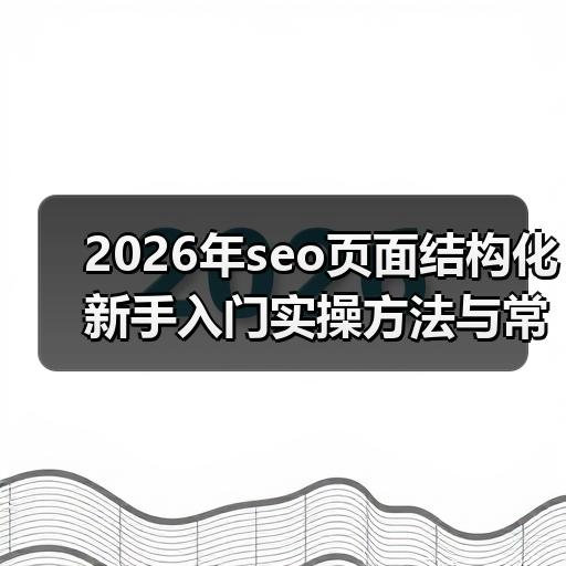 2026年seo页面结构化新手入门实操方法与常见误区避坑