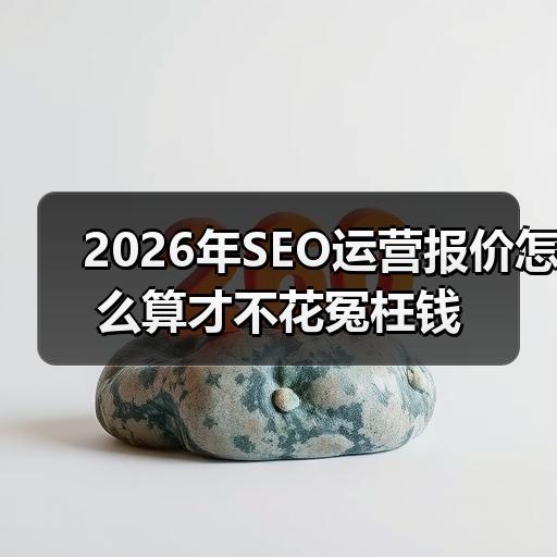 2026年SEO运营报价怎么算才不花冤枉钱